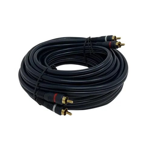 Vista 8 de iMBAPrice® Cable de audio de cine en casa 2RCA macho a 2RCA macho de 3 pies (3 pies, negro) Conectores dorados, Para amplificador, Sistema estéreo