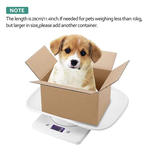 Vista 5 de Báscula digital para mascotas con pantalla LCD electrónica para animales pequeños, báscula de alimentos de cocina, mini báscula de equilibrio