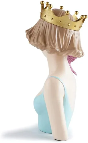 Vista 2 de Figuras de resina para niña, estatua decorativa de estilo nórdico, escultura de dama y mujer, adornos de mesa para sala de estar, adorno
