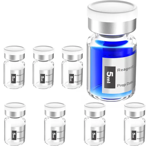 Vista 12 de Biomed Solutions Vial estéril vacío sellado con tapón de goma de butilo y cierre superior, tubo de vidrio de borosilicato tipo 1, empaquetado