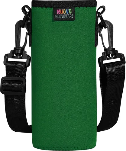 Vista 60 de Nuovoware Soporte para botella de agua con correa, 20-40 oz, negro carbón Negro (Charcoal Black)