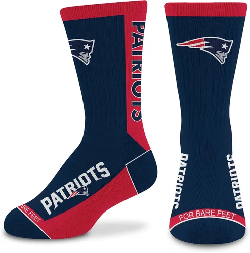 Vista 20 de For Bare Feet NFL - Calcetines unisex para niños de la NFL Mvp Crew