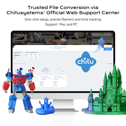 Vista 7 de Chitu Systems PlateCycler C1M para Bambu Lab A1 Mini, Cambiador Automático de Placa de Construcción, Incluye 4 Placas PEI Texturizadas con Gancho