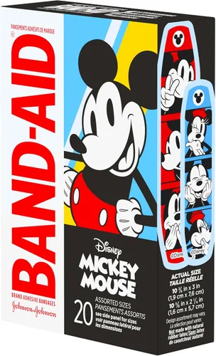 Vista 8 de Band-Aid - Vendas adhesivas para cortes y raspaduras menores, cuidado de heridas con Mickey Mouse de Disney, vendas divertidas para niños y bebés