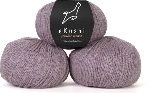 Vista 112 de 100% Hilo de Alpaca Baby para Tejer y Ganchillo - 1 Cono de Hilo Premium DK - Ligero, Hipoalergénico y Térmico Hecho en Perú - Ideal para Proyectos