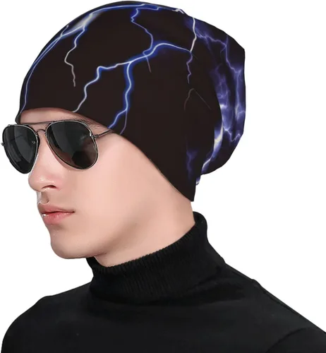 Vista 4 de Baggy Slouchy Beanie Hat Warm Skull Cap Adult Knitted Hat Chemo Cap for Women Men