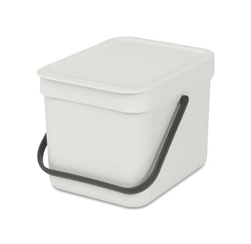 Vista 17 de Brabantia Sort & Go Cubo de Reciclaje 3.2 Galones (Verde Jade) Cubo de Basura de Plástico Eficiente en Espacio con Asa, Tapa Removible y Que