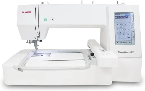 Vista 2 de Janome Memory Craft 400E bordado Máquina con la exclusiva Bonus Bundle