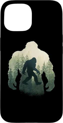 Vista 6 de Sasquatch Yeti Figure Nature Double Exposure Bigfoot Case for iPhone 17