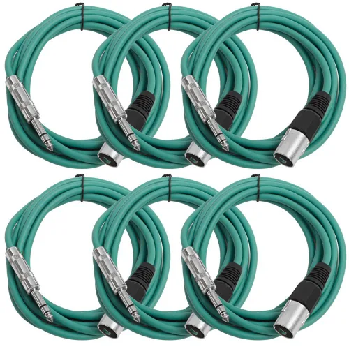Vista 17 de Seismic Audio SATRXL-M2Black6 - Cable de conexión XLR macho a TRS de 2 pies, color negro