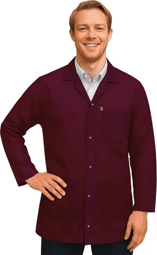 Vista 10 de ESD Jacket with Snap Cuff - Level 3 Certified Anti-Static Smock - Lightweight Protective Workwear for Electronics & Labs