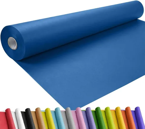 Vista 39 de SMART&CASUAL Papel de regalo negro de 17.8 x 760 pulgadas (63 pies) de papel kraft para regalo, tablón de anuncios, ramos, flores, niños, embalaje