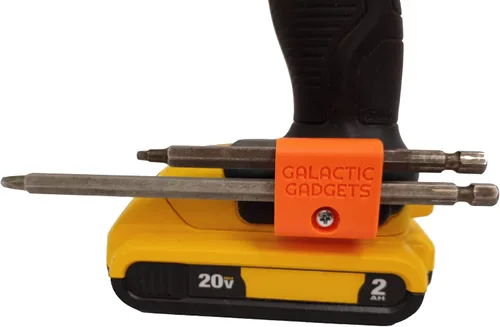 Vista 7 de Soporte magnético de broca larga para Dewalt 20V, sostiene de forma segura brocas largas y cortas - Galactic Gadgets (negro)