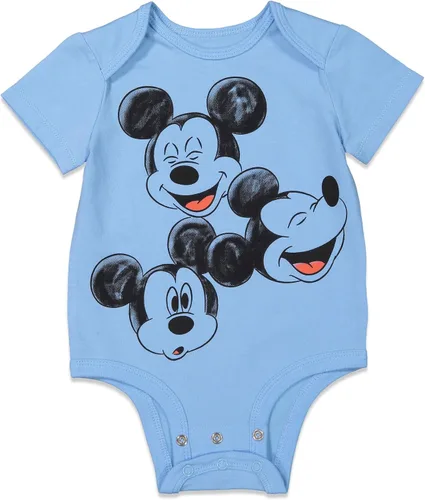 Vista 2 de Disney Bambi Lion King Mickey Minnie Mouse Winnie the Pooh Princess Dumbo - Paquete de 3 mamelucos para bebés recién nacidos a bebés