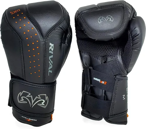 Vista 2 de RIVAL Boxing RB10 Intelli-Shock - Guantes para bolsa, cierre de gancho y bucle, ajuste ergonómico, 1.25 pulgadas de espuma de celda cerrada para uso
