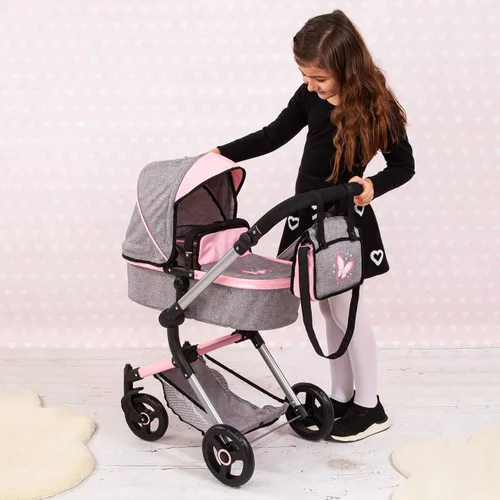 Vista 11 de Bayer Cochecito de muñeca versátil - Cochecito reversible para muñecas