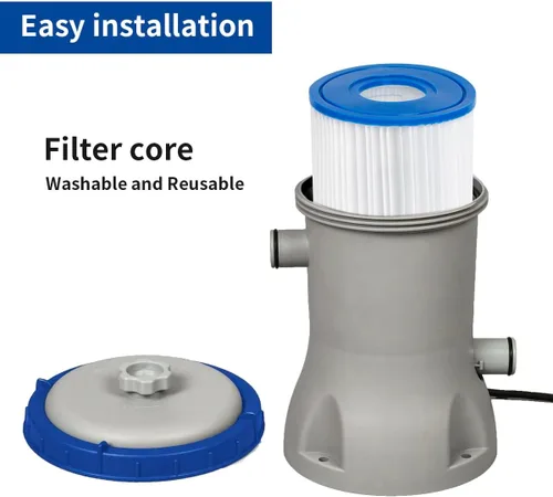 Vista 3 de Cartucho de filtro de piscina Filtro de spa para tipo D, compatible con Summer Waves P57100102 SFS-350, RP-350, RP-400, RP-600, RX-600, SFS-600, 2