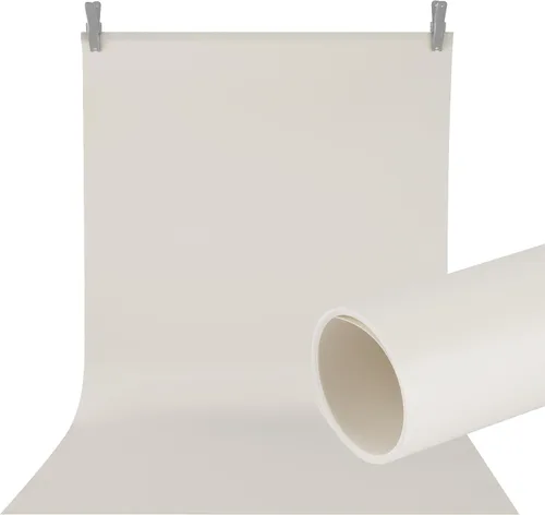Vista 11 de Meking Telón de fondo de PVC para fotografía de 31x59 pulgadas (80x150 cm) Blanco mate y reflectante, telón de fondo de PVC para video de estudio