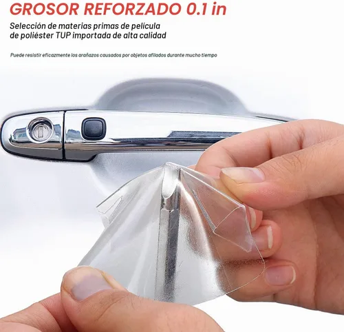 Vista 5 de Protector transparente para manija de puerta de automóvil, película protectora de arañazos para vehículos, película protectora transparente