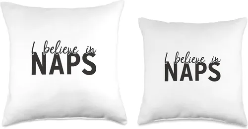 Vista 3 de TNT I Believe in Naps - Almohada gráfica, 16 x 16 pulgadas, multicolor