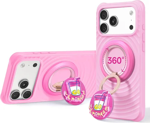 Vista 29 de SYNCWIRE Soporte magnético para anillo de teléfono, para soporte MagSafe para teléfono 360° Rotation, Double-Sided Magnet, Cell Phone Grip Finger