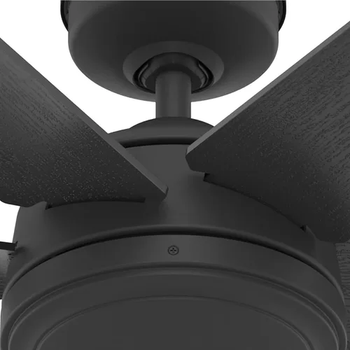 Vista 12 de Hunter Ventilador de techo y control de pared Jetty negro mate de 52 pulgadas