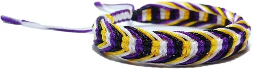 Vista 2 de LAMIBEE Pulsera tibetana con diseño de pansexualidad bisexual LGBT Proud Love Brazaletes de cuerda de amuleto y bohemio para mujeres y hombres