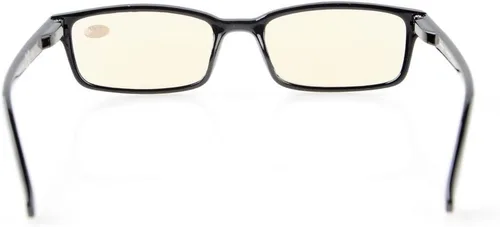 Vista 4 de Gafas con filtro de luz azul para hombres y mujeres, de lectura, para la computadora, con protección UV Negro