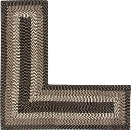 Vista 59 de La colección Better Trends Alpine Braid es una alfombra reversible para interiores duradera y resistente a las manchas 100% polipropileno