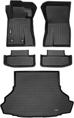 Vista 20 de HAFIDI® - Tapetes para auto con almacenamiento debajo del asiento, para todo clima, antideslizantes, de elastómero termoplástico, para la primera