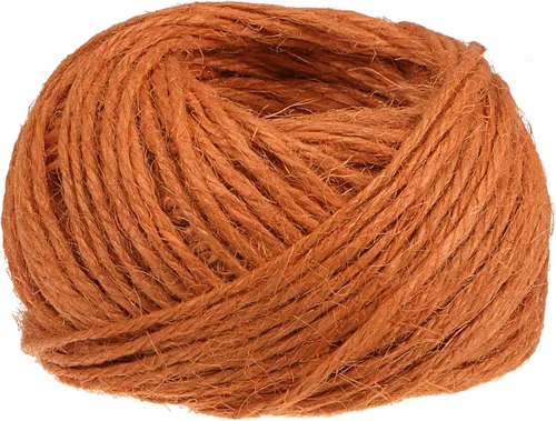Vista 10 de uxcell Cuerda de yute natural de 0.039 in, 82 pies, 3 capas, cuerda de yute para manualidades y manualidades, para envolver adornos para decoración