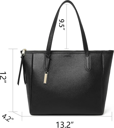 Vista 4 de DORIS&JACKY Leather Tote Bag Handbag For Women