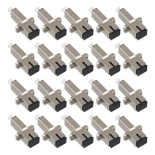 Vista 8 de Moocci Adaptador LC a SC (hembra a hembra) Conector de fibra óptica monomodo UPC Simplex Extensor de fibra óptica 1PC Acopladores/brida