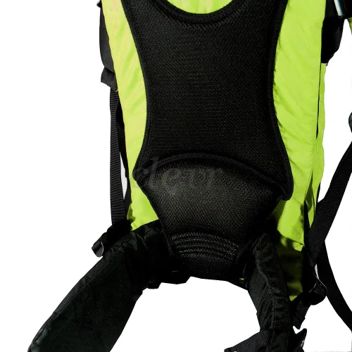 Vista 6 de ClevrPlus - Mochila portabebés para niños, con sombrilla y visera, hiking, Verde