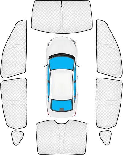 Vista 89 de KMF 6 piezas de parasoles gruesos para Mazda 3 Hatchback (No Sedán) 2014-2018 Accesorios, parasoles completos para parabrisas y ventanas de coche