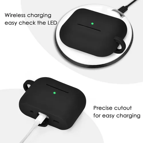Vista 6 de Filoto Funda para AirPods Pro 3 (2025), funda protectora de silicona suave compatible con Apple AirPods Pro de 3ª generación con pulsera de cuentas