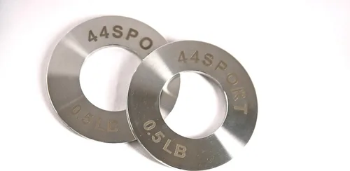 Vista 4 de 44LLC 44SPORT - Placas de acero fraccionadas olímpicas - Par de pesos de 1/4, 1/2, 3/4, 1 libra (8 en total)