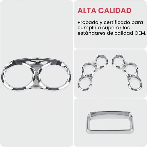 Vista 3 de VASTAUTO Peterbilt - Kit de cubierta de calibre central (cromado)