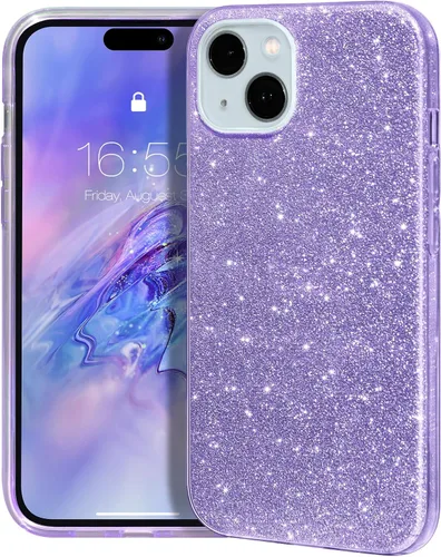 Vista 57 de MATEPROX - Funda compatible con iPhone Air de 6.5' [2025], carcasa protectora de 3 capas con purpurina brillante y tendencia, anti-arañazos y a