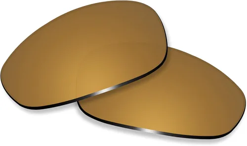 Vista 2 de Lentes de repuesto polarizadas de policarbonato/kits de goma para Oakley Juliet Bronce dorado polarizado
