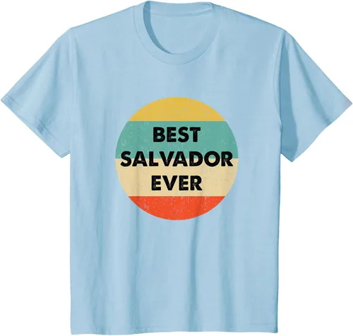 Vista 9 de Camiseta con nombre de Salvador, Negro