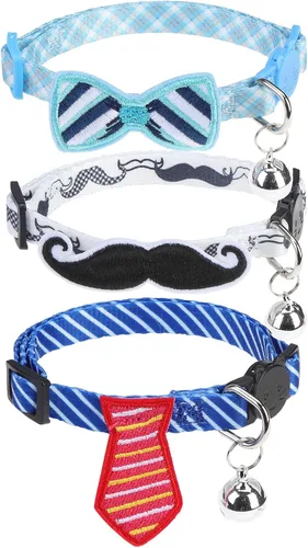 Vista 37 de PUPTECK Airtag - Collar de gato ajustable con campanas, collar de gatito ajustable para niñas y niños pequeños, cachorro, conejito, bonito accesorio