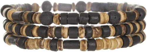Vista 7 de Gothic Bracelet Adjustable Punk Braided Multilayer Grunge Set Beaded Bracelets Emo Metal Cuff Wrap Bracelets Stackable Meaningful Gift