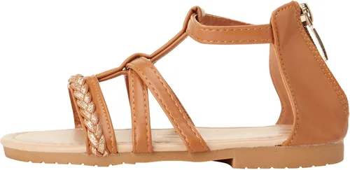 Vista 4 de bebe Sandalias para niña - Sandalias de gladiador de cuero sintético con trenza de purpurina (niño)