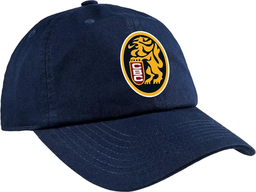Vista 2 de Leones del Caracas Venezuela Gorra de Béisbol Gorra Negro, Azul