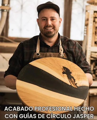 Vista 6 de Jasper 290 PRO Circle Jig - Madera Grado A Policarbonato industrial Grado profesional 268 círculos de 1½"-18 3/16" Routers compactos