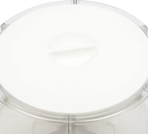 Vista 8 de Dispensador de arroz de 15 libras, PET, dispensador de alimentos secos giratorio de 360°, contenedor de almacenamiento de granos de cocina con 6
