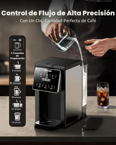 Vista 5 de AIRMSEN Cafetera para moler y preparar, una sola porción con molinillo
