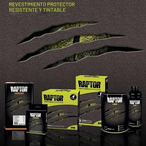 Vista 4 de Custom Shop Revestimiento de uretano en aerosol para cama de camión negro, kit de 1 cuarto de galón con endurecedor
