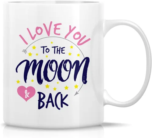 Vista 27 de Retreez Taza divertida – I Love You to The Moon & Back - Tazas de café de cerámica de 11 onzas – Divertido, sarcasmo, sarcástico, motivacional